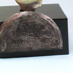 Benton, Bust Of Thomas Hart American Artist in Hydrocal - thumbnail 2