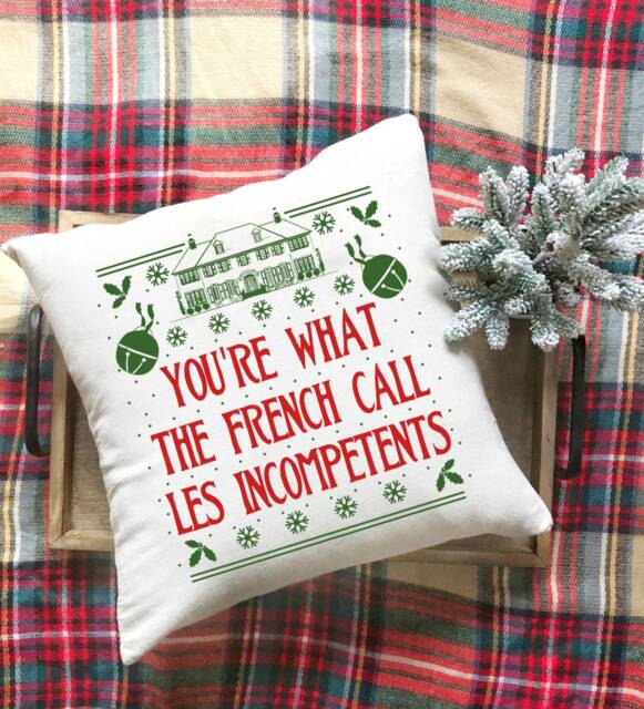 Christmas Pillow, You're What The French Call Les Incompetents, Home Alone, Decoration - 17 - image 1
