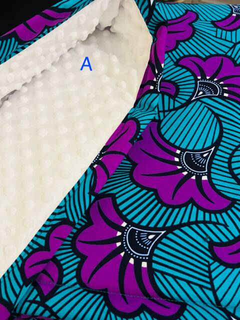 Ankara African Print Baby Blanket - With Padding - image 1