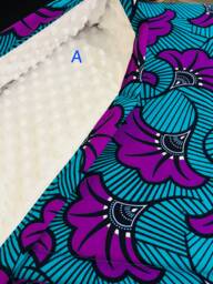 Ankara African Print Baby Blanket - With Padding - thumbnail 1