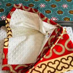 Ankara African Print Baby Blanket - With Padding - thumbnail 2