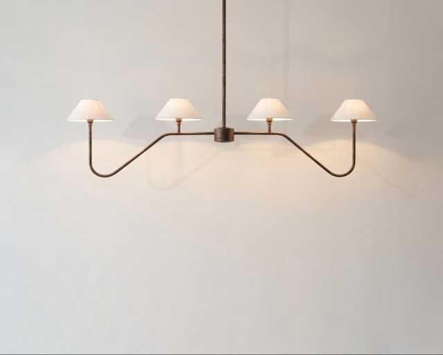 Chandelier Light - Antique Brass 4 - Elegant Modern Ceiling Fixture For Dining Room & Living Space - image 1