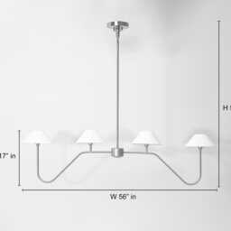 Chandelier Light - Antique Brass 4 - Elegant Modern Ceiling Fixture For Dining Room & Living Space - thumbnail 4