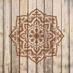 Rangoli Mandala Wall Stencil - Mandala Wall Stencil Large For Painting On Wood Better Than Decals - thumbnail 3