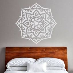 Rangoli Mandala Wall Stencil - Mandala Wall Stencil Large For Painting On Wood Better Than Decals - thumbnail 2