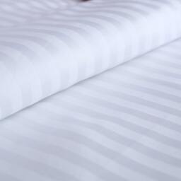Hotel Style White Striped Duvet Cover Set - 600 Thread Count Cotton Sateen Oeko-Tex Certified Crisp King - thumbnail 2