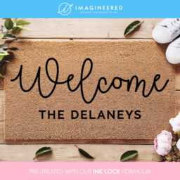 Minimalist Doormat - Modern Welcome Mat Sleek Personalized Door Rug For Home Housewarming Gift - thumbnail 4