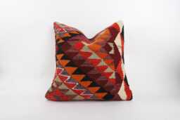 20'' Vintage Turkish Kilim Pillow Cover Bohemian Cushion