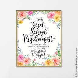 School Psychologist Appreciation Gifts - Psychology Wall Art Printable Great As Thank You Or Goodbye Gift To Your Therapist You Print 40384 - thumbnail 2