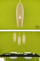 Rome Lamp - Template Cnc Cutting File Lamp Cnc Cut For Laser Machine Dxf Cad Sgv Ai PDF Vector Drawing Cuttable, Router, Tag - thumbnail 1