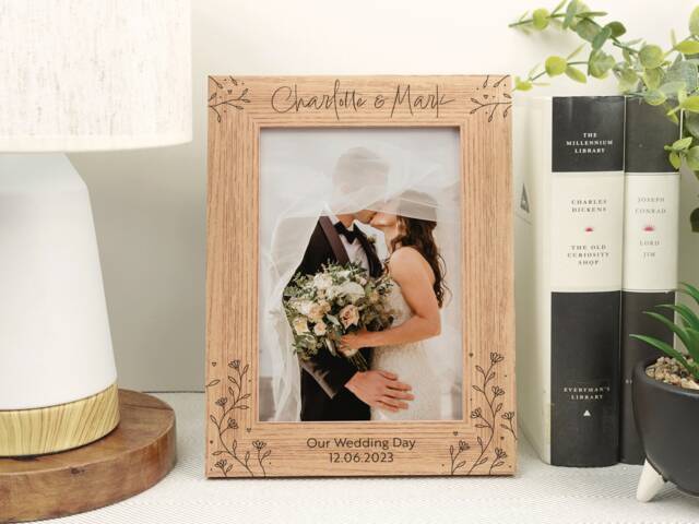 Personalised Engraved Photo Frame - Va185 - image 1