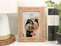 Personalised Engraved Photo Frame - Va185 - thumbnail 1