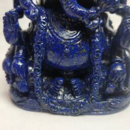 Lapis Lazuli Panchmukhi Ganesha - Handcrafted Five Head Ganesh Statue Spiritual Healing Crystal Prayer Gift - thumbnail 3