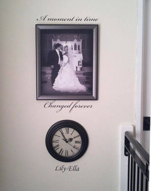 Personalised Wall Sticker Family A Moment in Time Vinyl Decal Transfer Name Livingroom - image 1