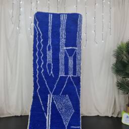Beni Ourain Rug, Custom Moroccan Artistic Abstract Berber Tribal Tapis Marocain, Marokko Teppich, White Wool - thumbnail 2