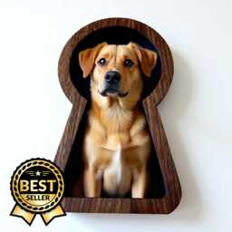 Keyhole Shaped Picture Frames, With Hook, in Oak, Walnut Or Cherry, Bespoke Sizes & Engravings