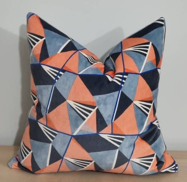 Linwood Omega Prints Gem Earth & Velvet Cushion Cover 50x50 cm - image 1