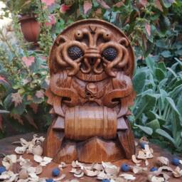 Flying Spaghetti Monster Beer Altar Carving Wood Pirates Pastafarian Pastafarianism Religion R'amen - thumbnail 3