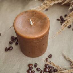Rustic 100% Pure Beeswax Red Candles/Tall Natural Beeswax Pillar Candles/Handmade Bees Wax Candles - thumbnail 2