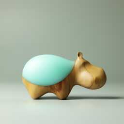 Duo Hippopotamus Sculpture - 25