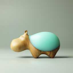 Duo Hippopotamus Sculpture - 25 - thumbnail 2