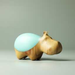 Duo Hippopotamus Sculpture - 25 - thumbnail 4