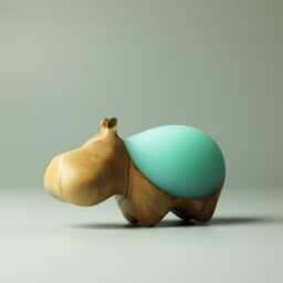 Duo Hippopotamus Sculpture - 25 - thumbnail 3