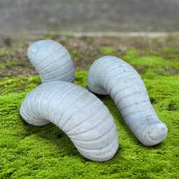 Garden Cement Worm Sculpture Concrete Figure Stone Animal Ornament Cute Decor Handmade Lawn Statue Outdoor Art Gift - thumbnail 4