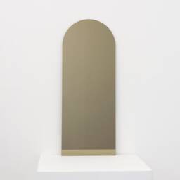 Arcus??? Arched Minimalist Bronze Tinted Frameless Mirror, Customisable - thumbnail 2