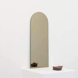 Arcus??? Arched Minimalist Bronze Tinted Frameless Mirror, Customisable - thumbnail 3