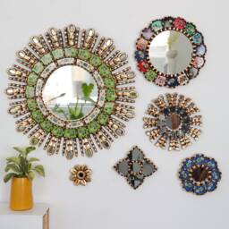 "Peruvian Mirrors ""Green Rainbow Collection" - thumbnail 1