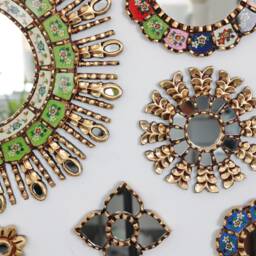 "Peruvian Mirrors ""Green Rainbow Collection" - thumbnail 3