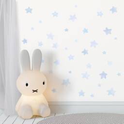 Premium Fabric Wall Decal, Blue Stars, Nursery Wall Decal, Watercolor Stars Nursery Sticker, Blue Stars Stickers