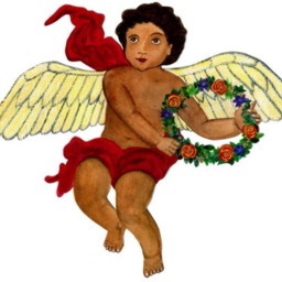 Personalize It Cherub Kid Classic - Multi-Use 10''x 12'' Diy Customize Great For Baby's 1st Christmas - Medium Skin Tone Angel Tree Topper - thumbnail 3