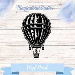 Hot Air Balloon Vinyl Decal Waterproof Car & Laptop Sticker - thumbnail 1