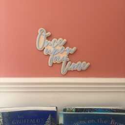 Wood & Acrylic Story Time Reading Corner Sign, Once Upon A Wall Art - thumbnail 4