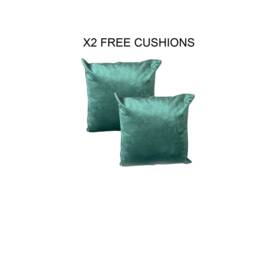 Green Velvet Chesterfield Ottoman Square Storage Foot Stool, Handmade in UK - thumbnail 2