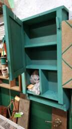 Handmade Bathroom Medicine Cabinet Storage Or Kitchen Spice Rack With Towel Bar, 3 Shelves & 1 Divider, 18x6x30, Custom Ordering - thumbnail 2