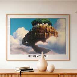 studio Ghibli Poster - Framed Hayao Miyazaki Art Prints - thumbnail 2