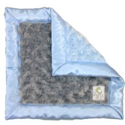 Shnuggy Baby Lovey Swirl Blanket With Satin Trim - 15x15 - thumbnail 3