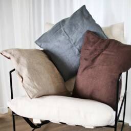 Linen Pillowcase Envelope Style Pillow Case Cushion Covers Natural Stonewashed Soft Cover Bedroom - thumbnail 3