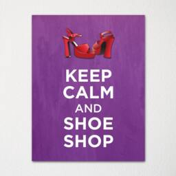 Keep Calm & Shoe Shop - Fine Art Print Choice Of Color Purchase 3 Receive 1 Free Custom Prints Available - thumbnail 1