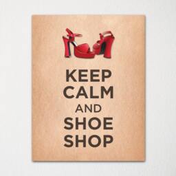 Keep Calm & Shoe Shop - Fine Art Print Choice Of Color Purchase 3 Receive 1 Free Custom Prints Available - thumbnail 2