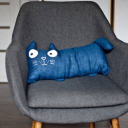 Lumbar Pillow Rust With Fringe King Bed Solid Color Extra Long Animal Baby French Ivory Purple Navy Small Linen Many Colors Cat - thumbnail 2