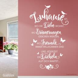Wall Sticker Saying Home Is Where Love Lives ... Family Quote Wall Decoration Tattoo Art Ws10A - thumbnail 3