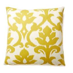 Marigold Ikat - Decorative Pillow Cushion Covers Accent Mustard Throw Cover - thumbnail 3