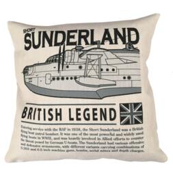 Short S25 Sunderland Raf Ww2 Flying Boat Patrol Bomber Aircraft Cushion Inner Included