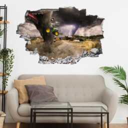 Powerful Tornado Twister Lightning Wall Decal Sticker Mural Poster Print Art Home Office Decor Cf11 - thumbnail 2