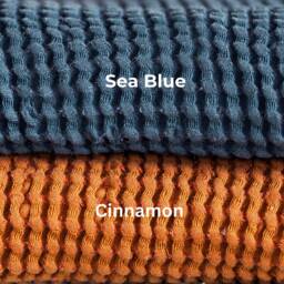Linen-Cotton Waffle Towel Set, Absorbent Bath & Hand Towels - thumbnail 4