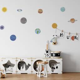Kids Outer Space Planetsd Wall Sticker Decals - thumbnail 2